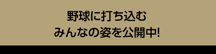 野球に打ち込むみんなの姿を公開中！